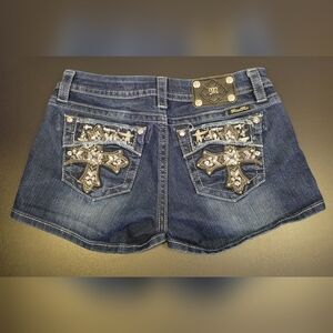 Women's Blue Embellished Jeans by Miss Me